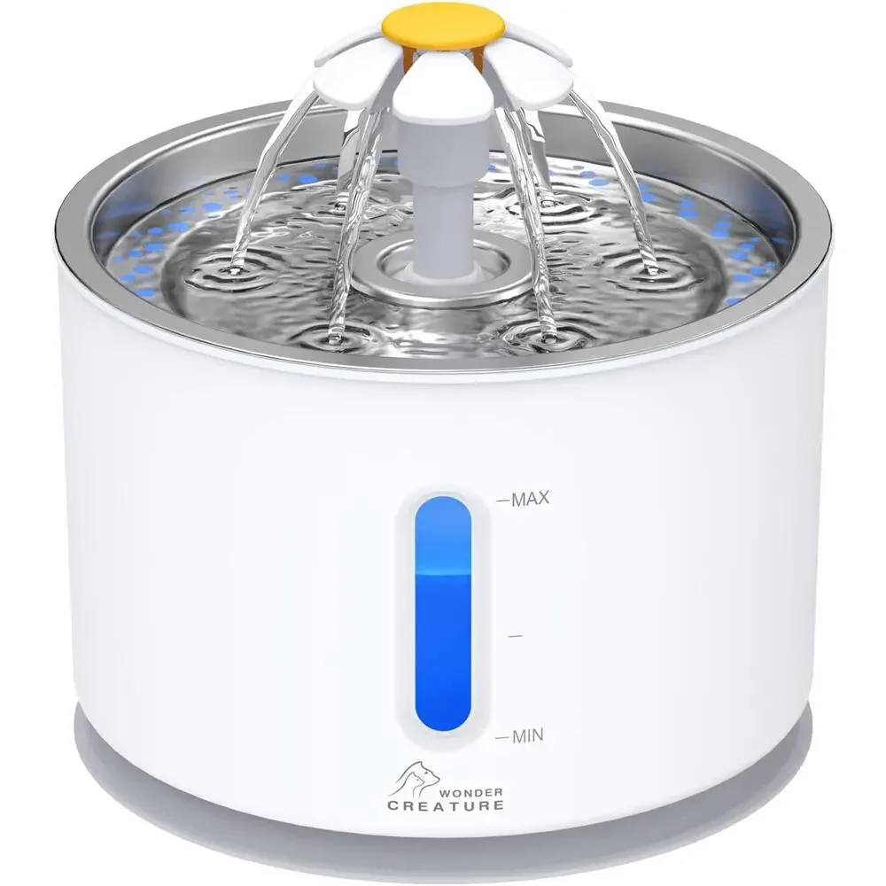 Wonder Creature Cat Water Fountain with Stainless Steel Lid